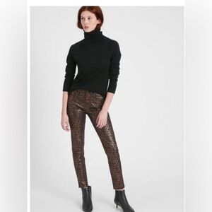 NWT BANANA REP Leopard Print Pants SZ 28